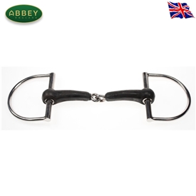 Abbey Riding Bitz Vulcanite Jointed Dee Snaffle